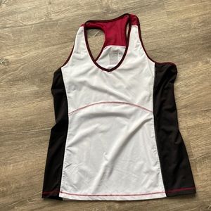 Lucky in love tennis tank top